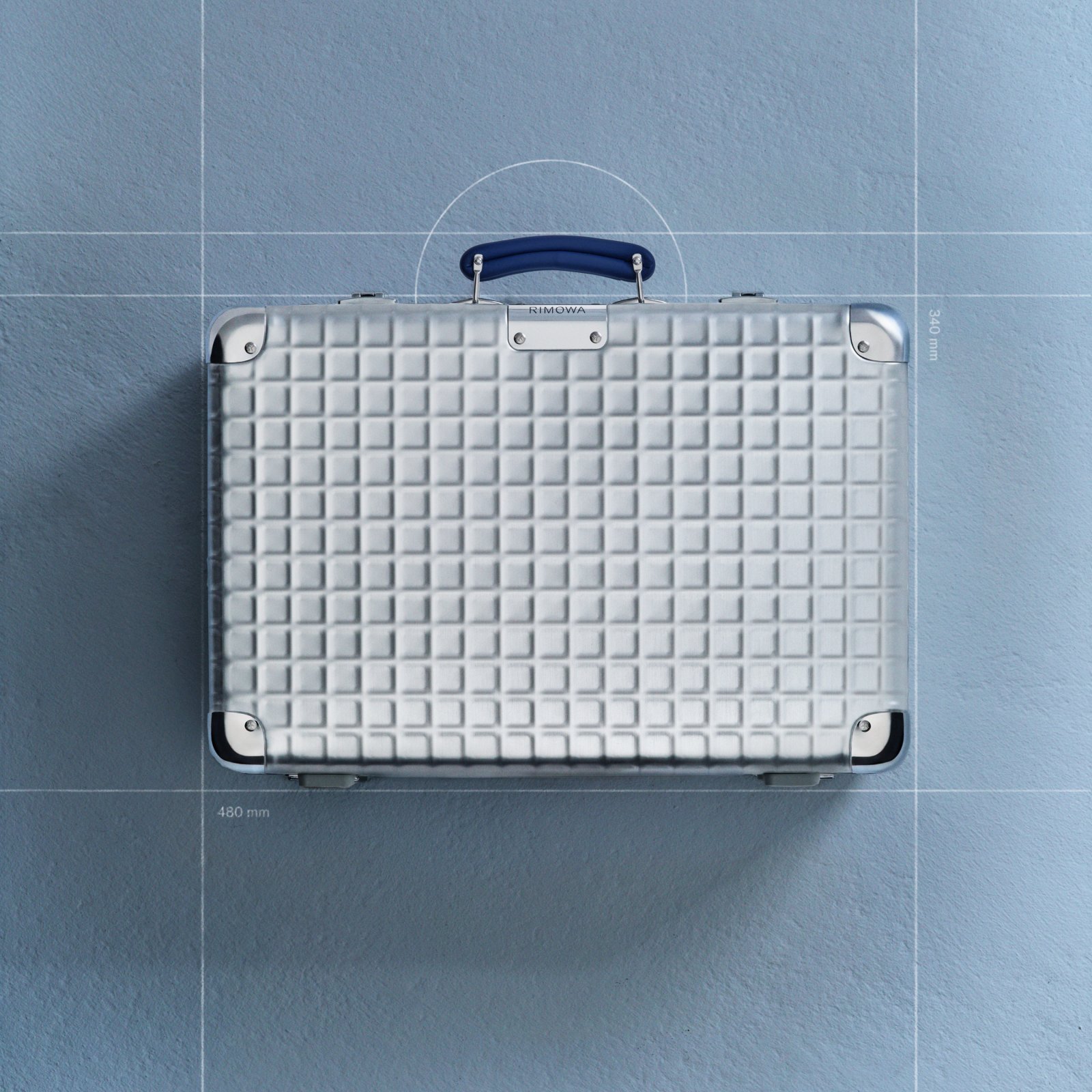 【RIMOWA/リモア】希少 オールド/ヴィンテージ/スーツケース リモワ“ヴィンテージのような”限定スーツケース、溝のないアルミニウム